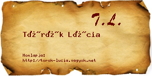 Török Lúcia névjegykártya